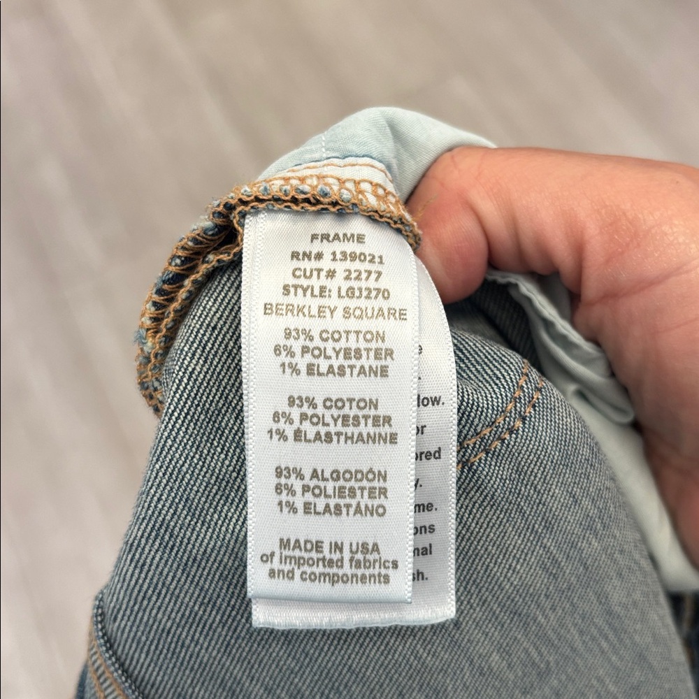 Frame Denim Le Garcon Berkley Square Blue Jeans size 27 - Picture 8 of 12
